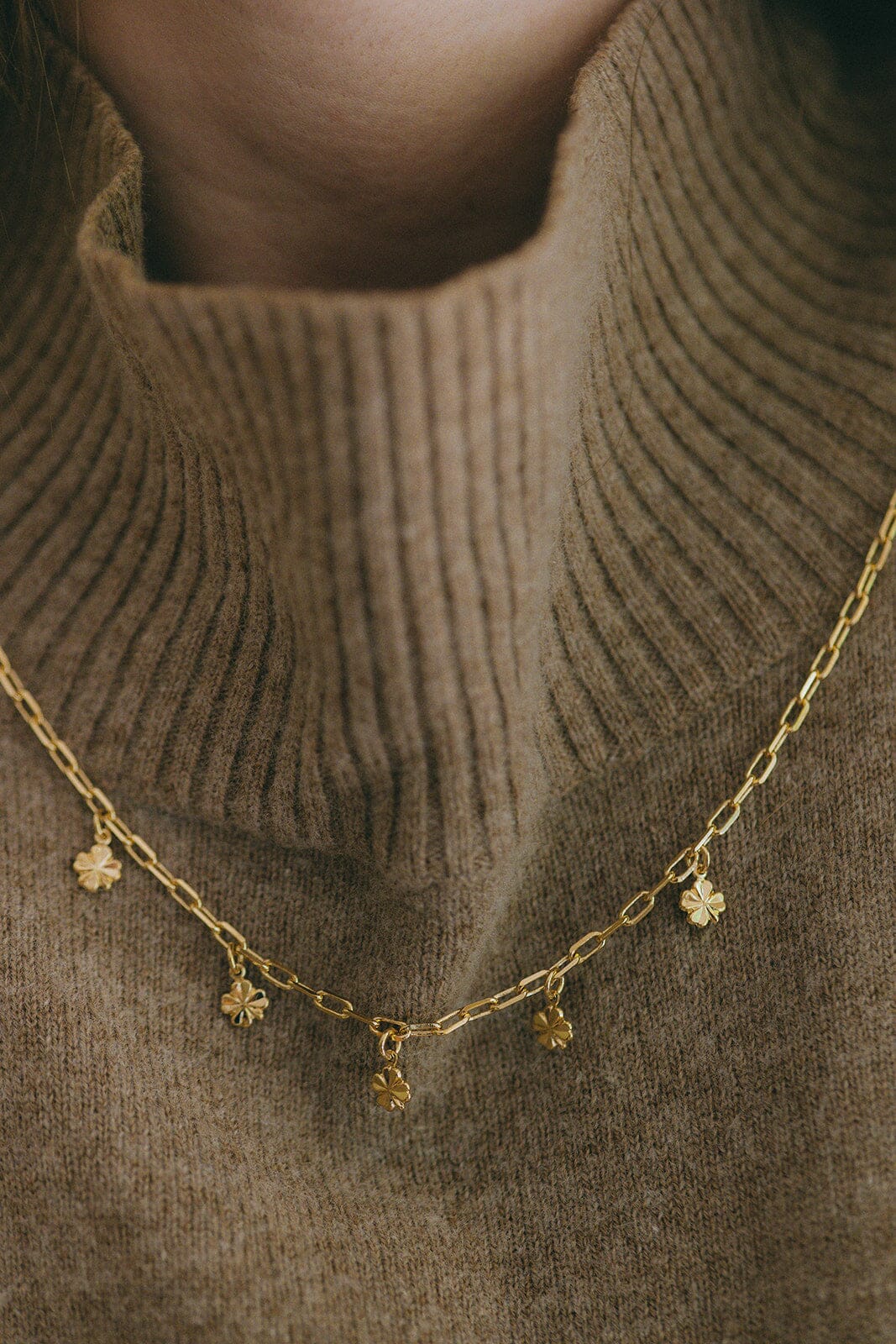 Collier Léon Or Trèfles Colliers Monsieur Simone