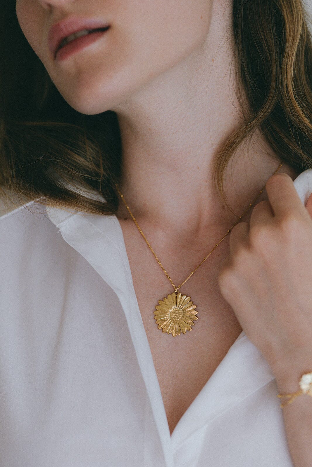 Collier Maïa Or Fleur Colliers Monsieur Simone