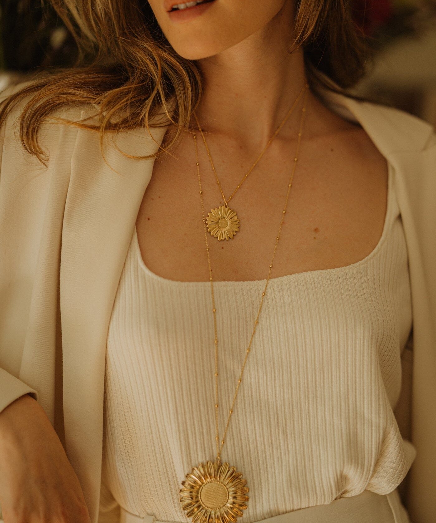 Collier Maïa Or Fleur Colliers Monsieur Simone