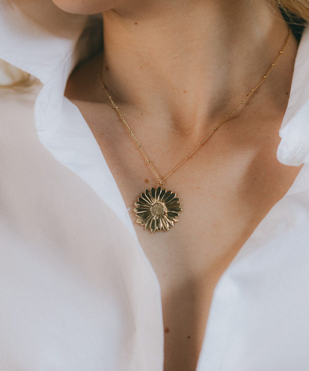 Collier Maïa Or Fleur Colliers Monsieur Simone