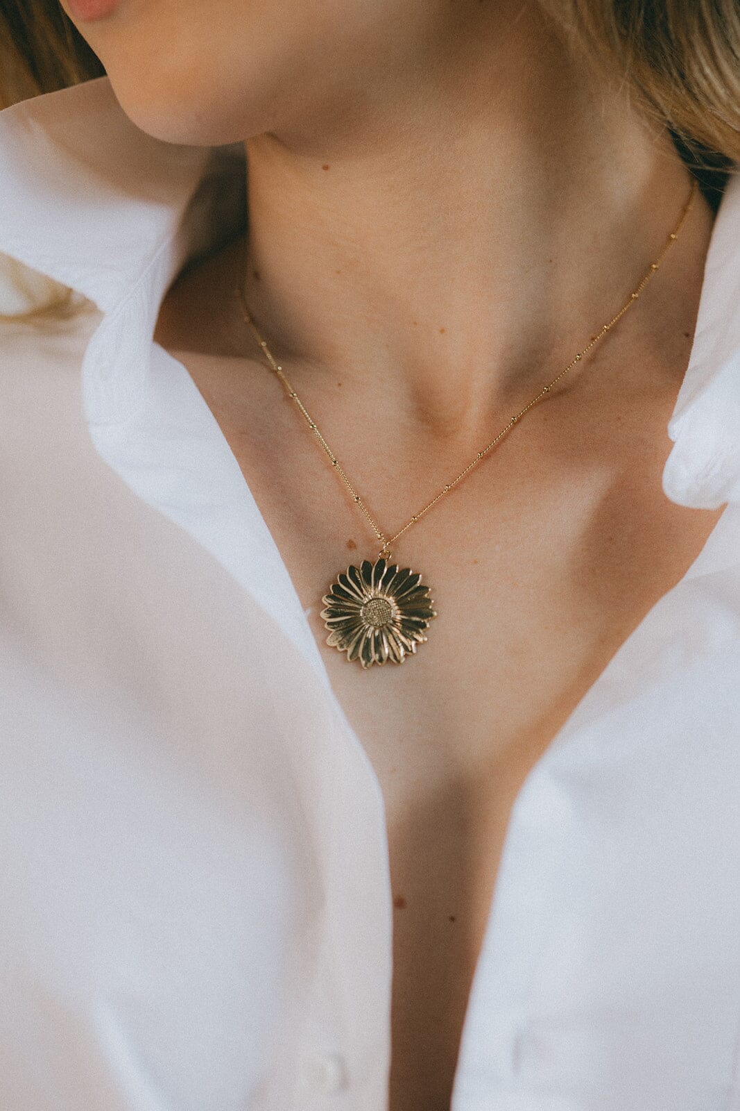 Collier Maïa Or Fleur Colliers Monsieur Simone