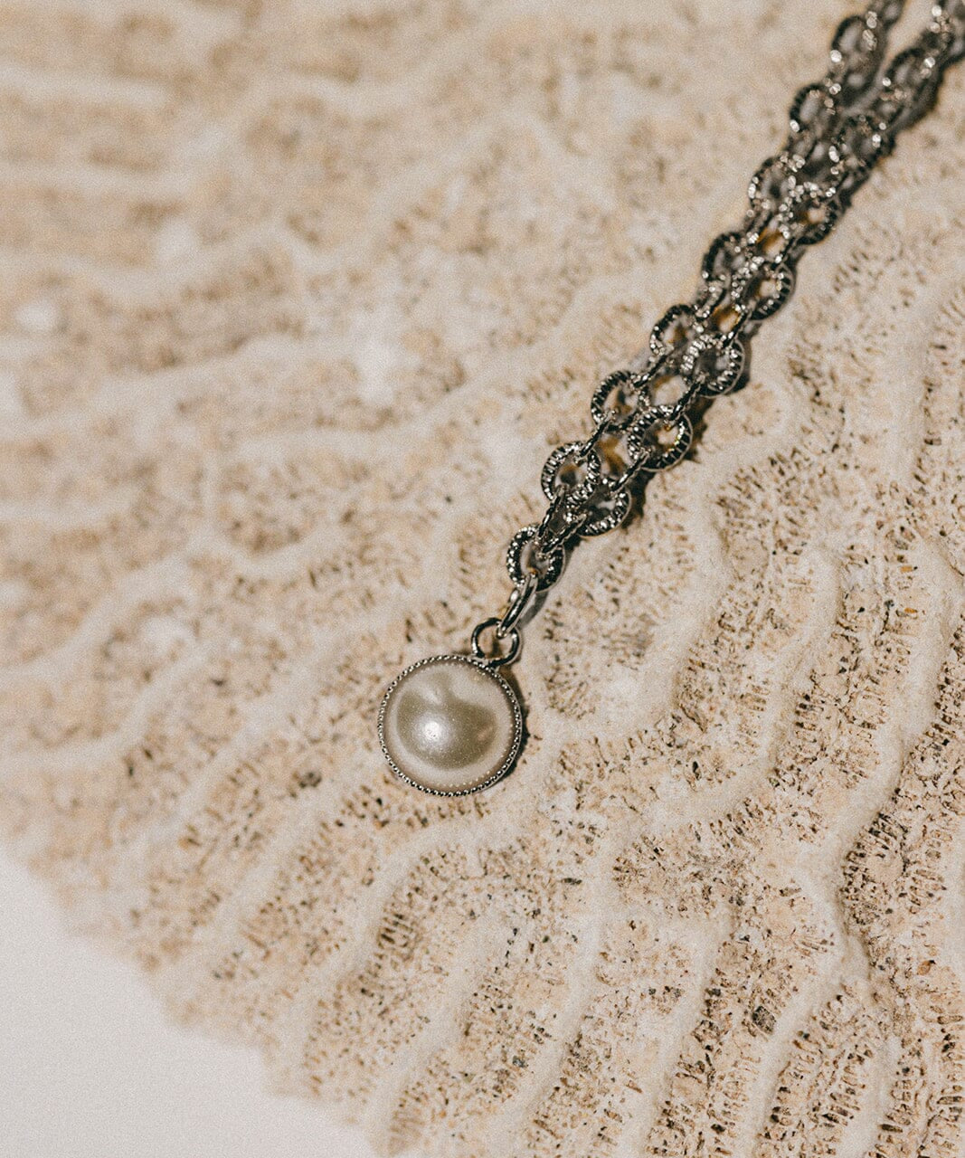 Collier Nélya Argent Perle Colliers Monsieur Simone