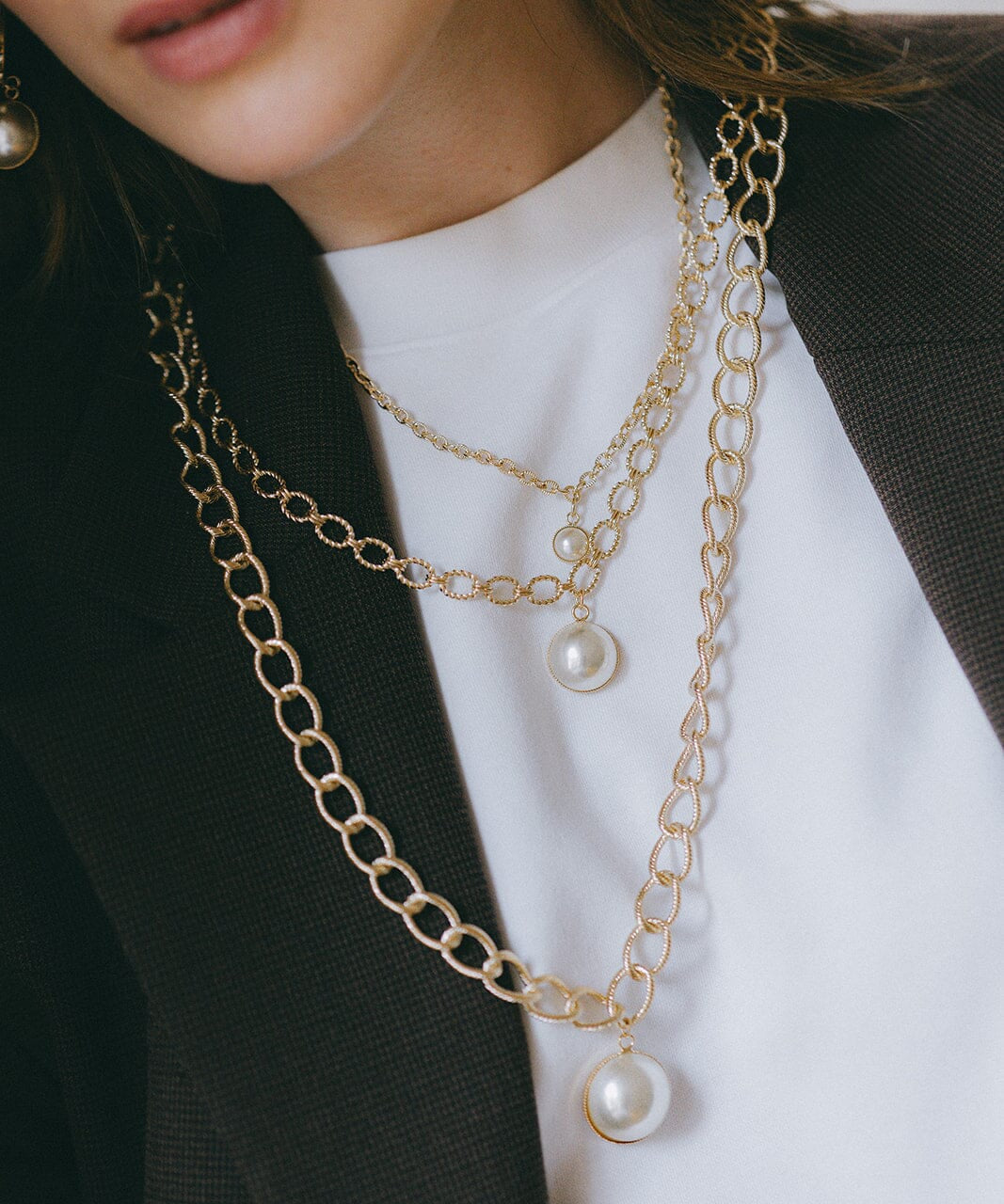 Collier Nélya Or Perle Colliers Monsieur Simone