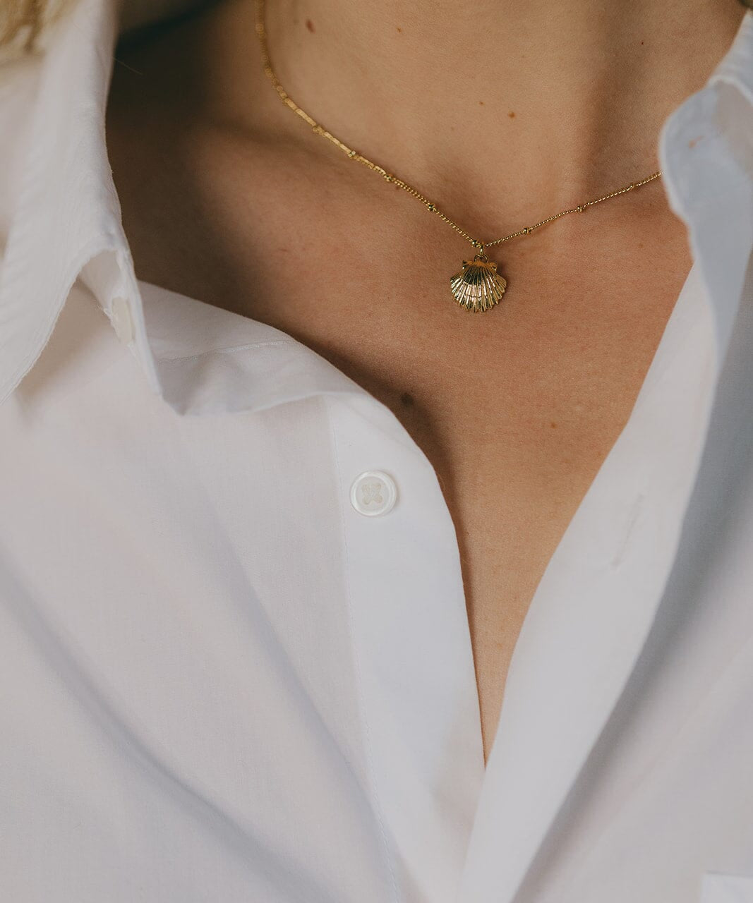 Collier Nérée Argent Coquillage Colliers Monsieur Simone