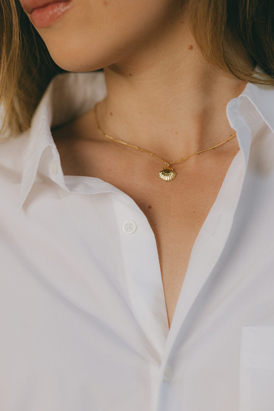 Collier Nérée Argent Coquillage Colliers Monsieur Simone