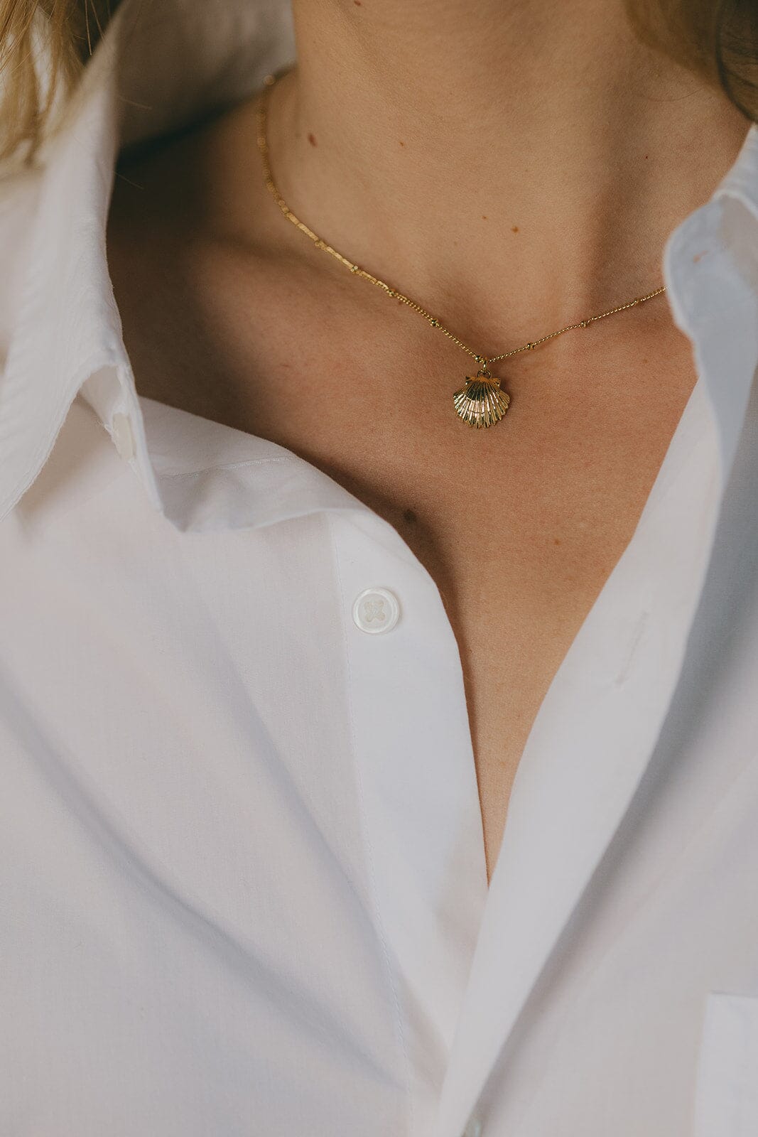 Collier Nérée Or Coquillage Colliers Monsieur Simone