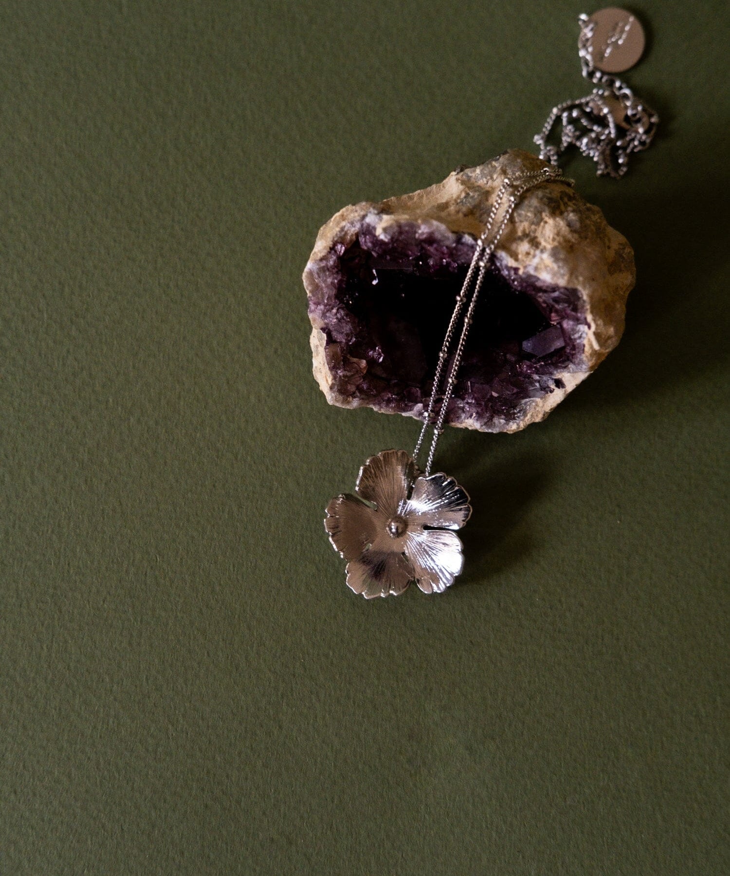 Collier Orphée Argent Fleur Colliers Monsieur Simone
