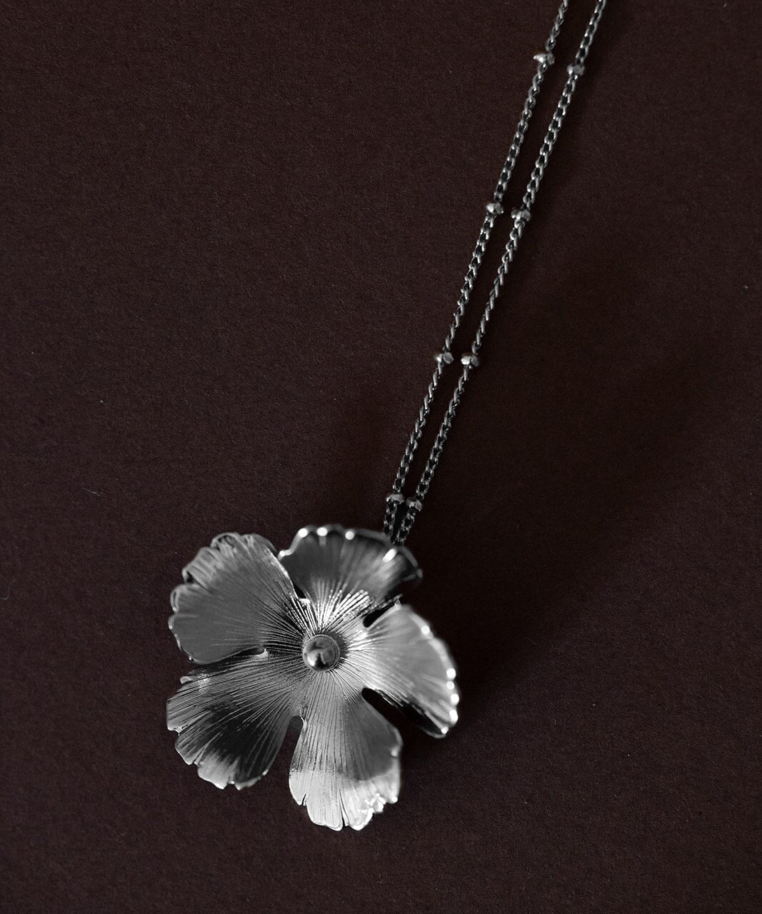 Collier Orphée Argent Fleur Colliers Monsieur Simone
