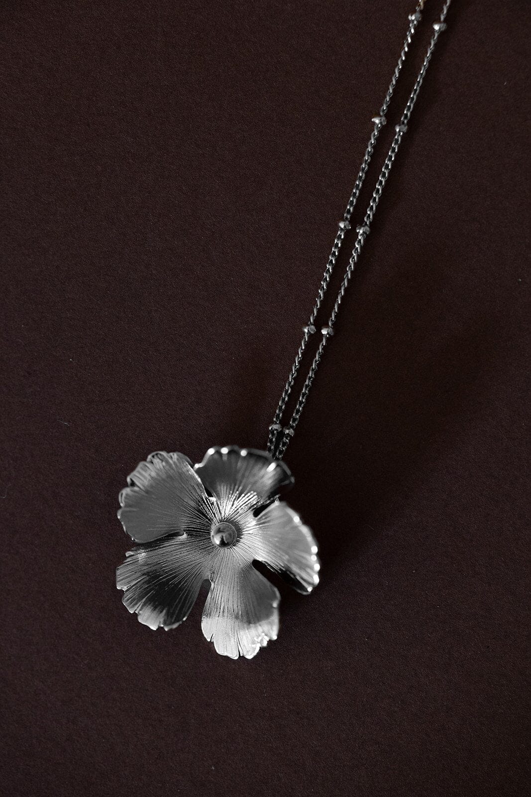 Collier Orphée Argent Fleur Colliers Monsieur Simone