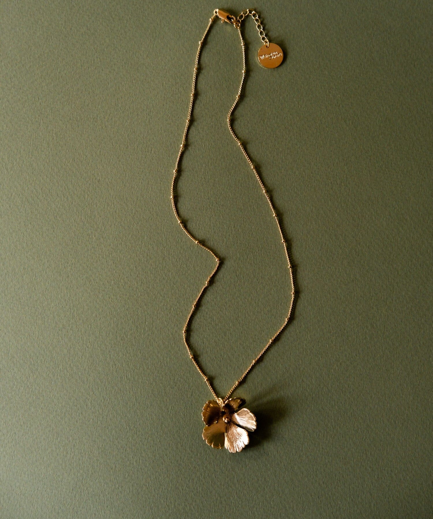 Collier Orphée Or Fleur Colliers Monsieur Simone
