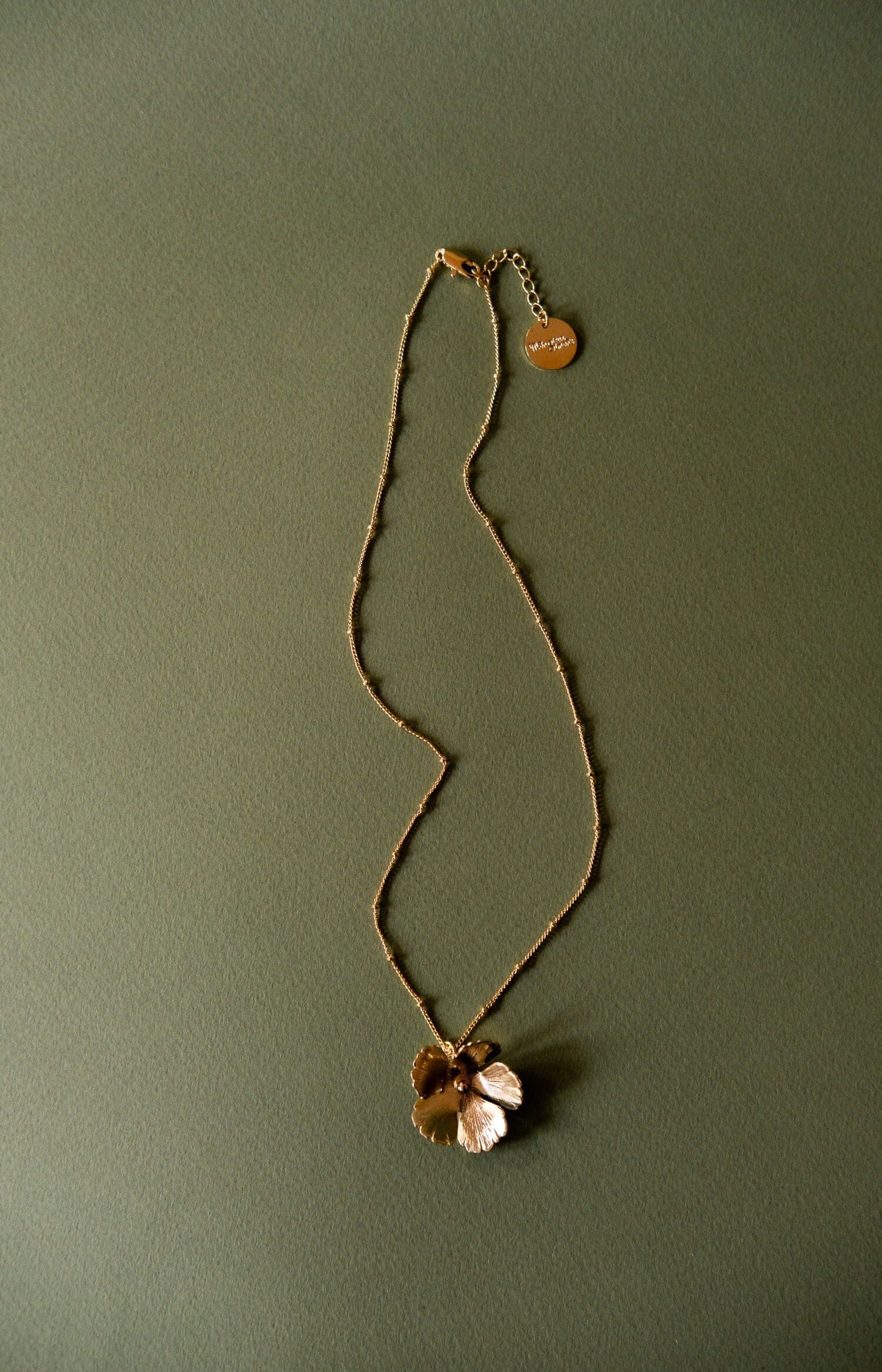 Collier Orphée Or Fleur Colliers Monsieur Simone