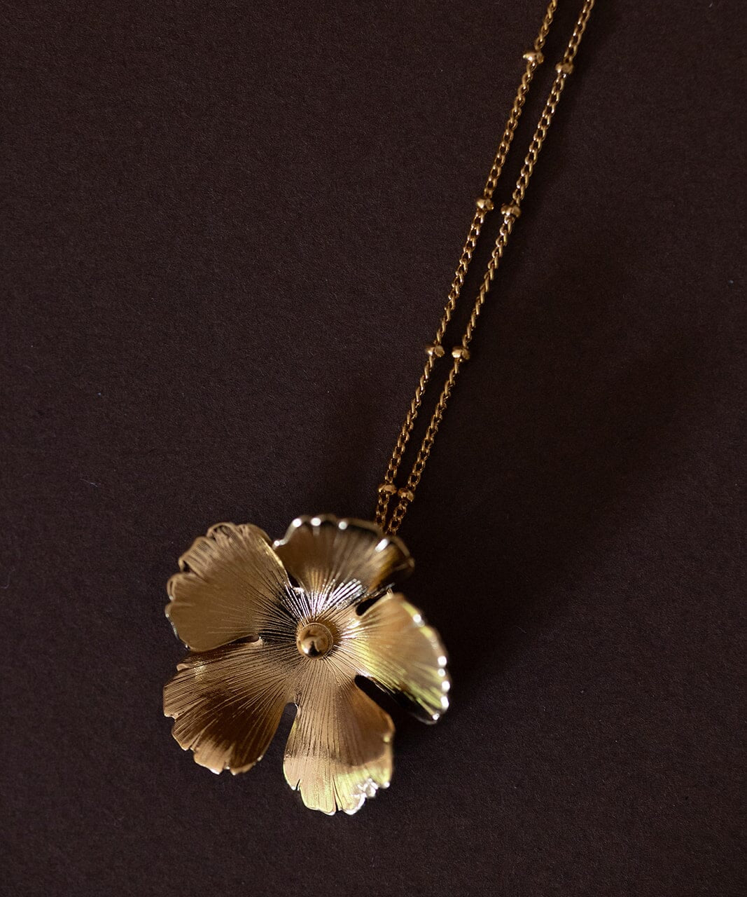 Collier Orphée Or Fleur Colliers Monsieur Simone