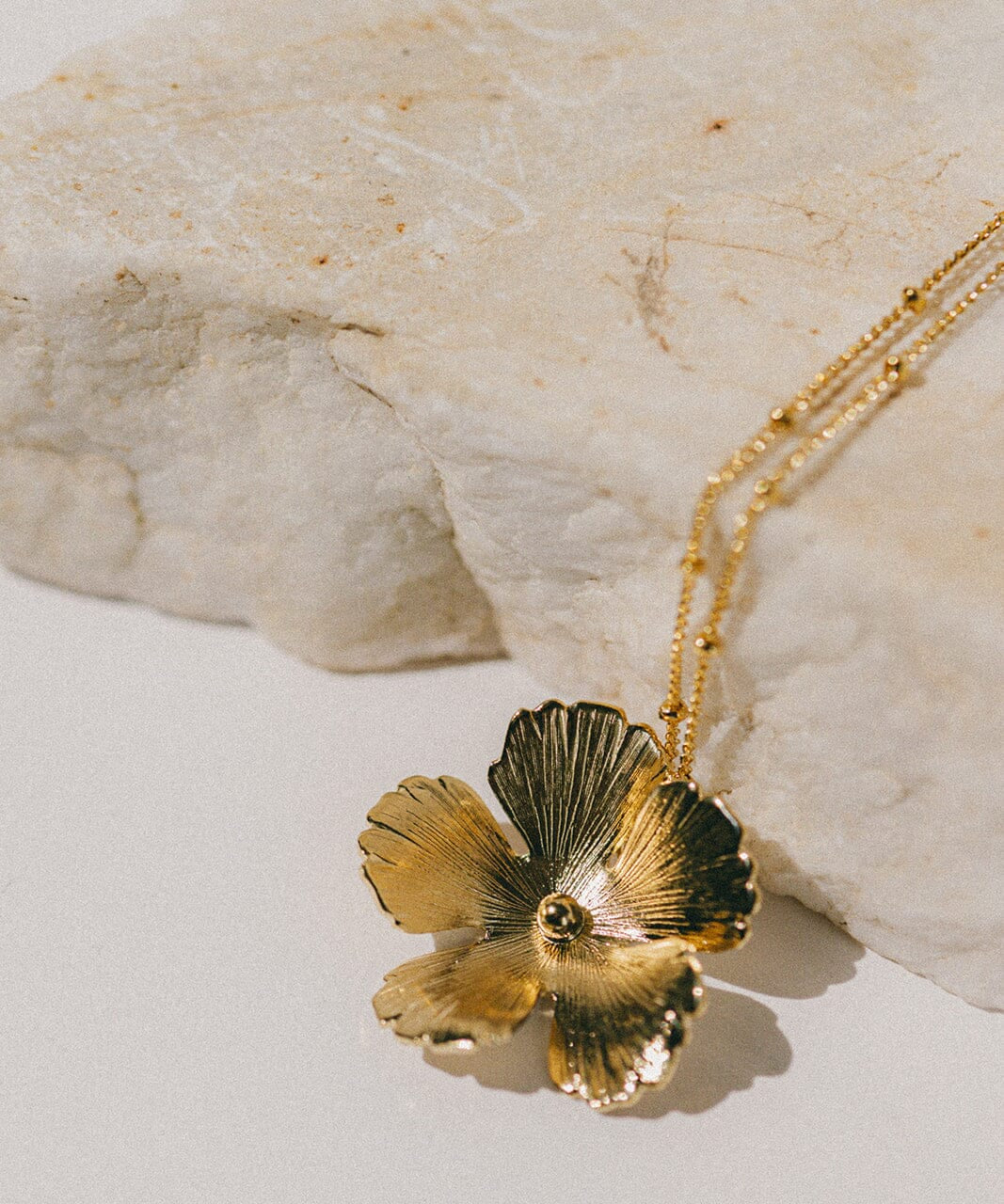 Collier Orphée Or Fleur Colliers Monsieur Simone