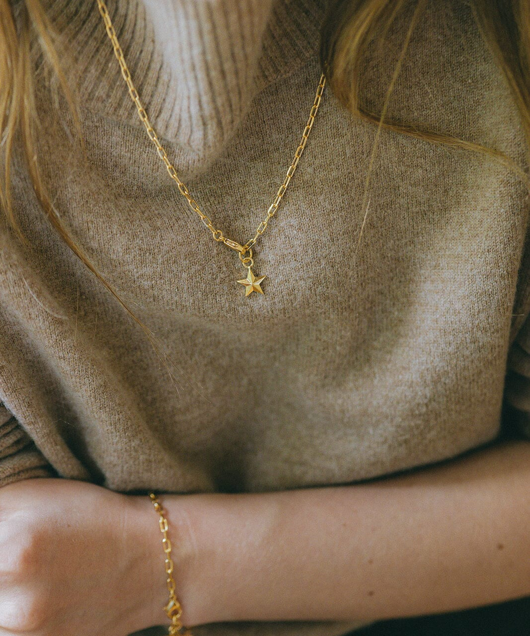 Collier Raoul Or Étoile Colliers Monsieur Simone
