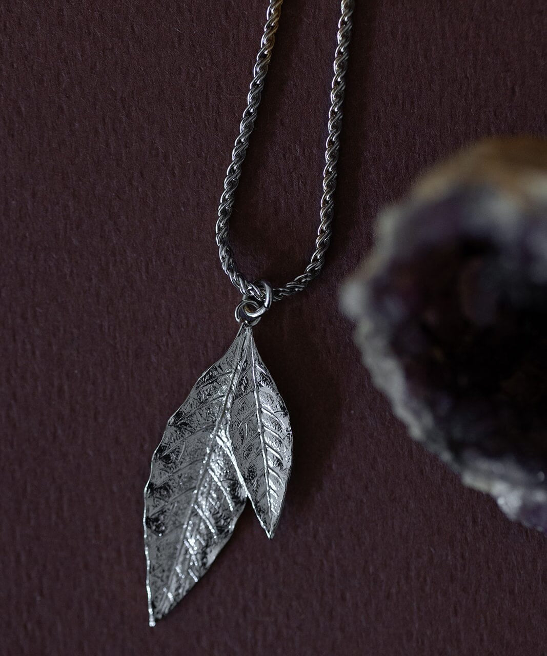 Collier Thalie Argent Feuilles Colliers Monsieur Simone