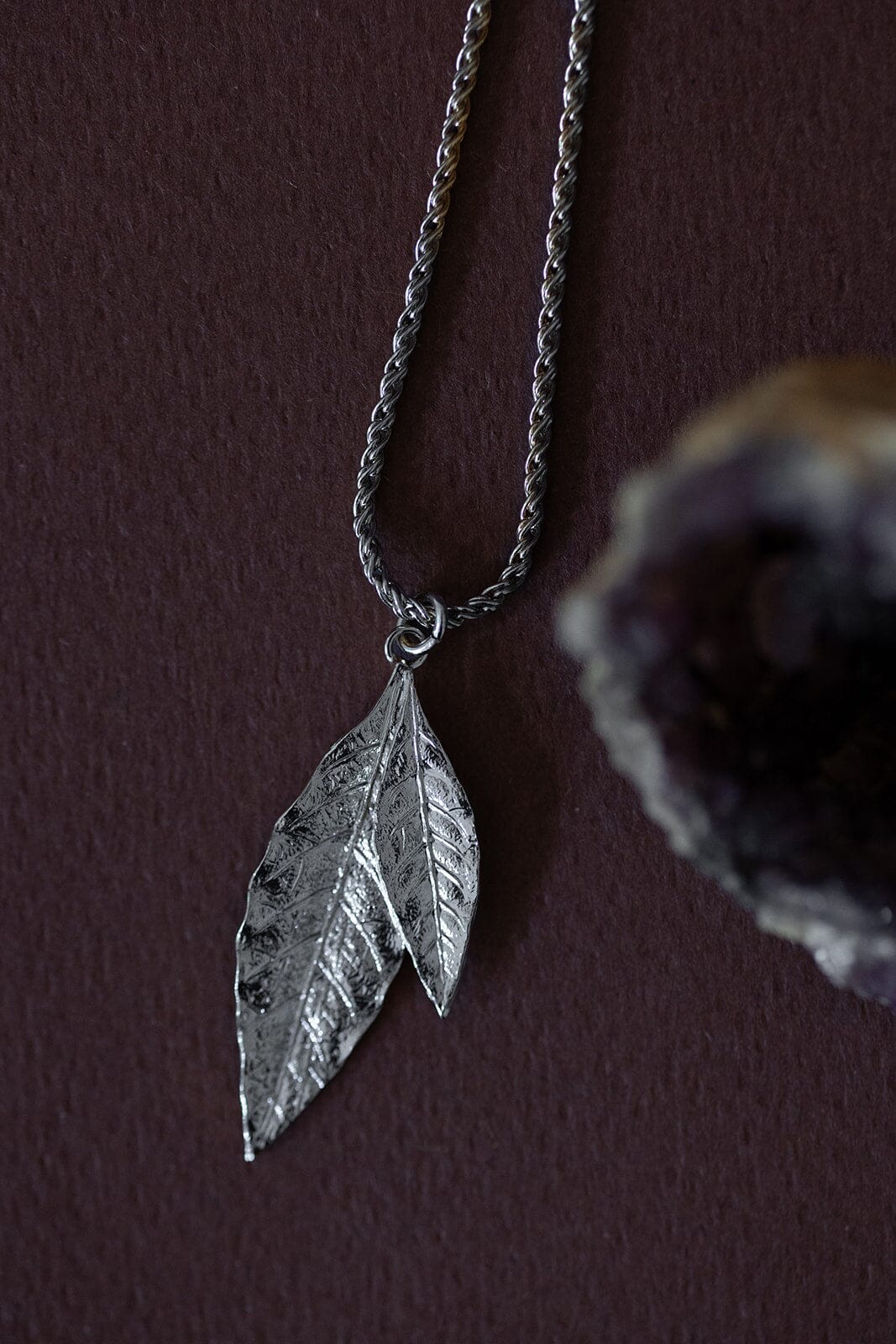 Collier Thalie Argent Feuilles Colliers Monsieur Simone