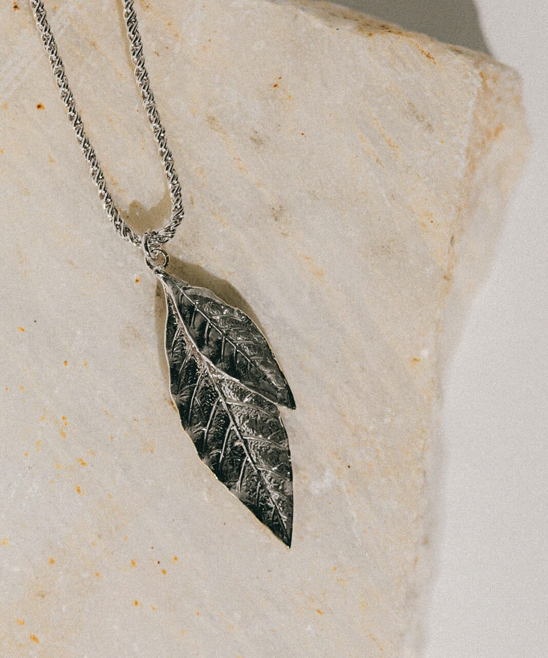 Collier Thalie Argent Feuilles Colliers Monsieur Simone