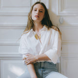Collier Thalie Or Feuilles Colliers Monsieur Simone