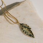 Collier Thalie Or Feuilles Colliers Monsieur Simone