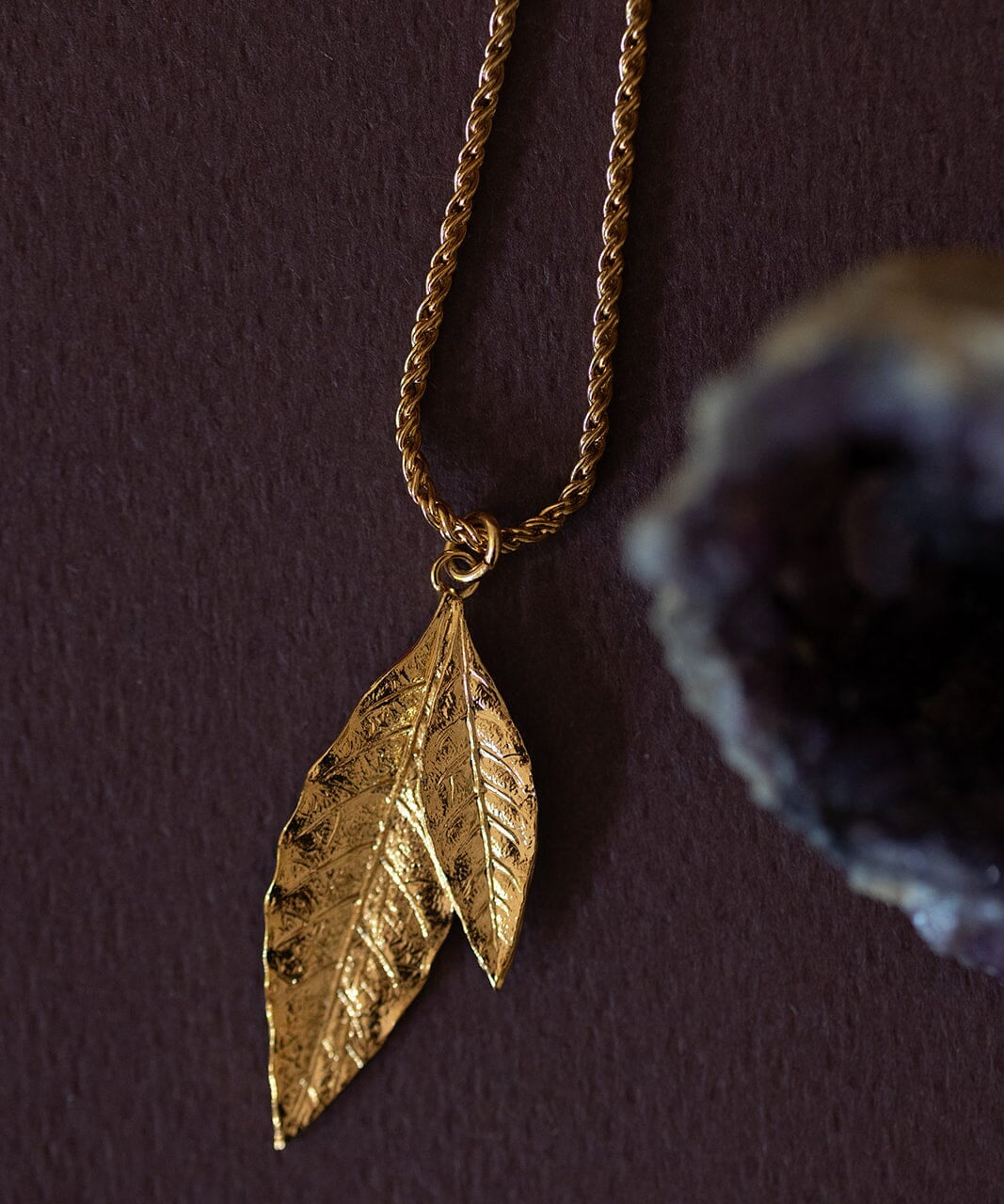 Collier Thalie Or Feuilles Colliers Monsieur Simone