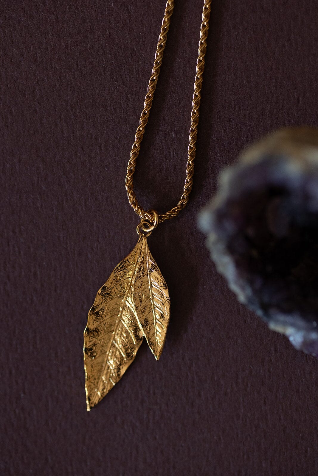 Collier Thalie Or Feuilles Colliers Monsieur Simone