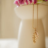 Collier Thalie Or Feuilles Colliers Monsieur Simone