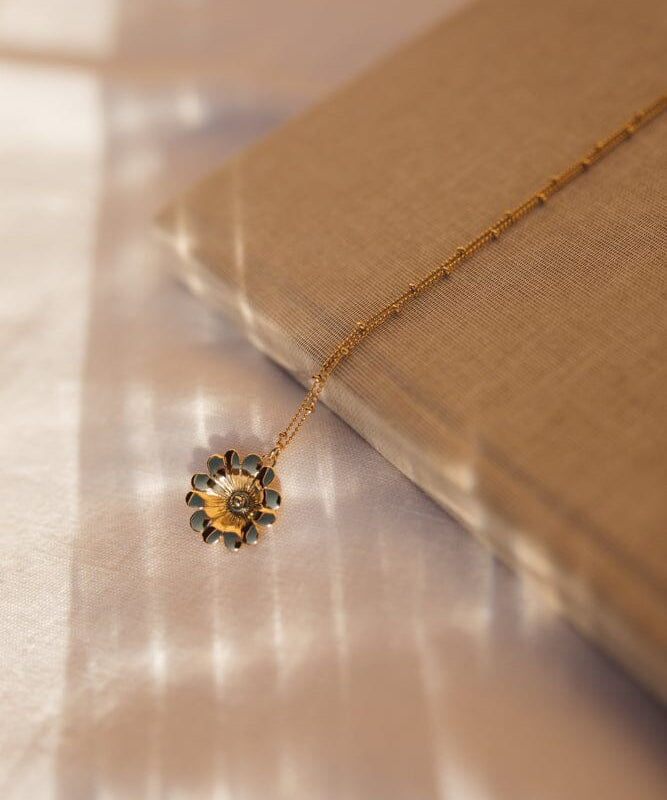 Collier Théia Or Fleur Colliers Monsieur Simone