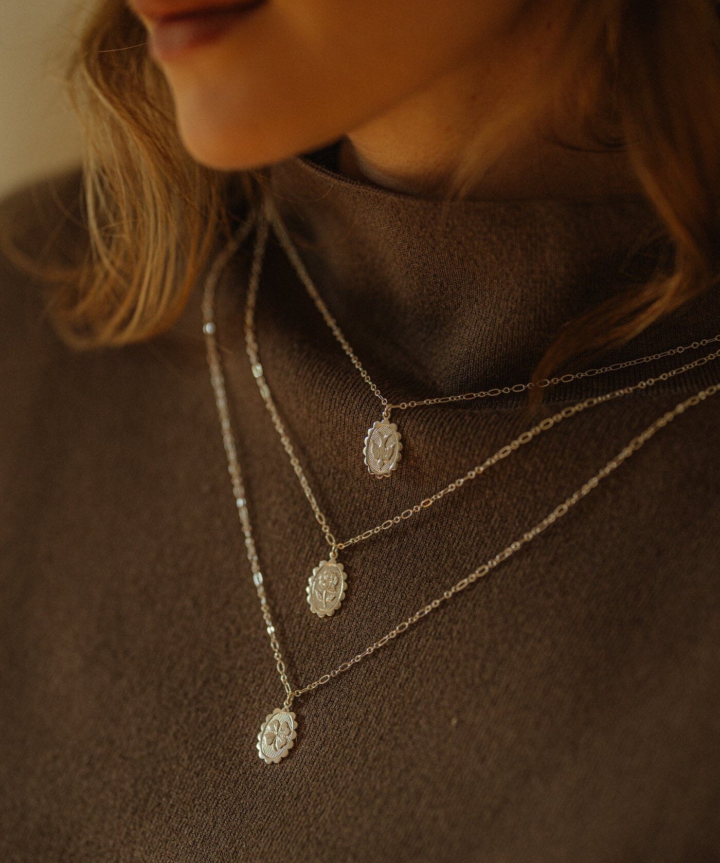 Collier Thémis Colombe Argent Colliers Monsieur Simone