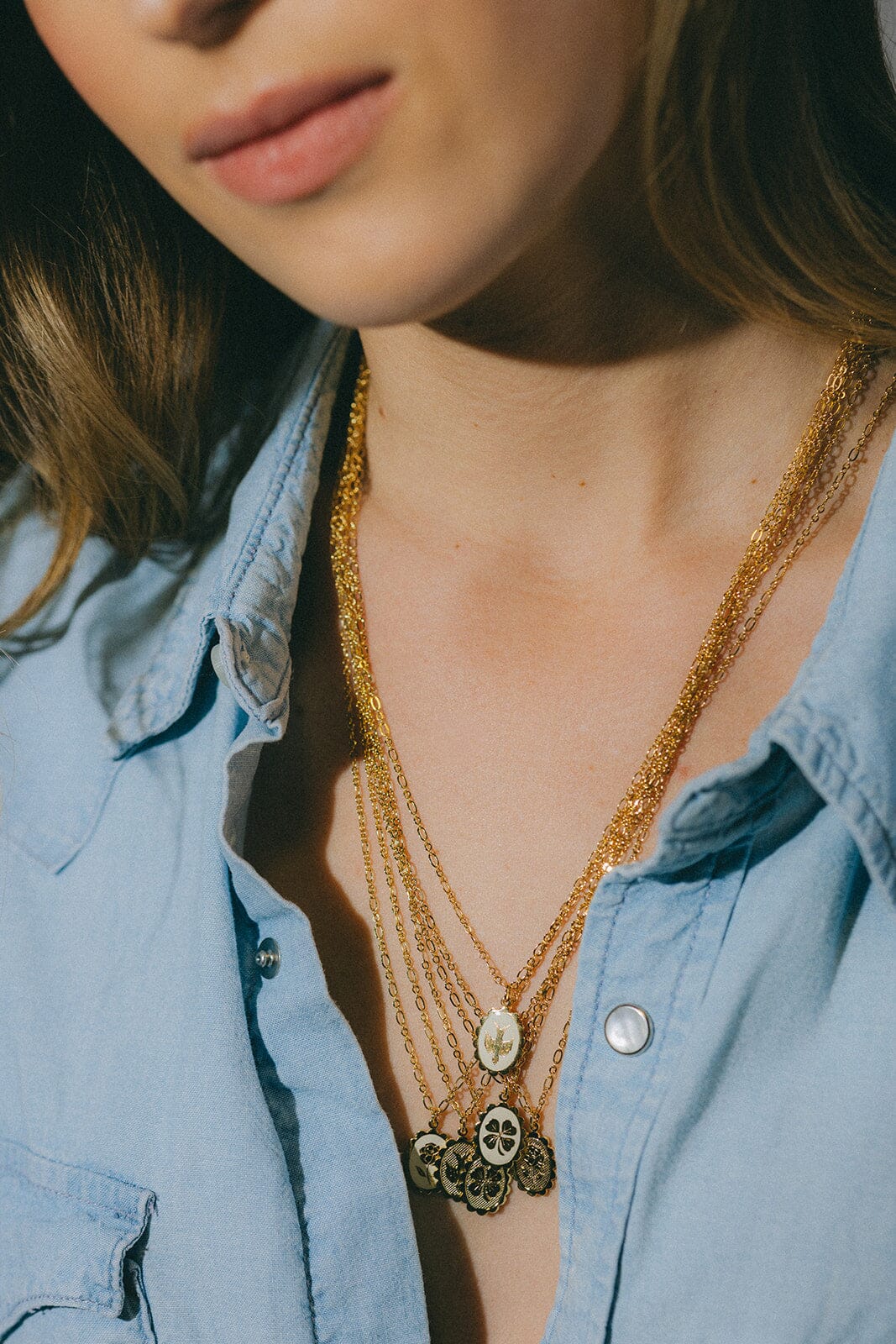 Collier Thémis Colombe Or Colliers Monsieur Simone