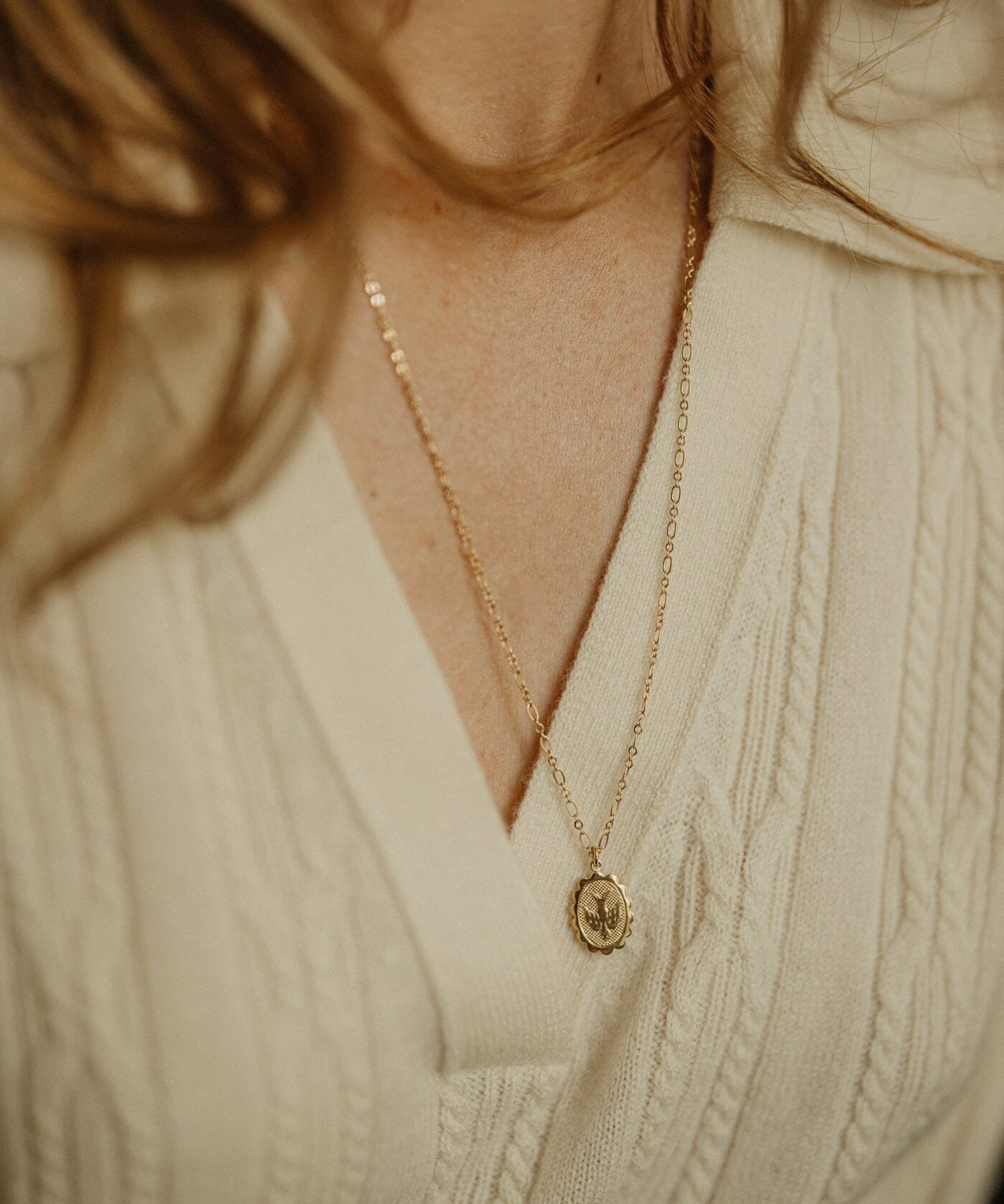 Collier Thémis Colombe Or Colliers Monsieur Simone