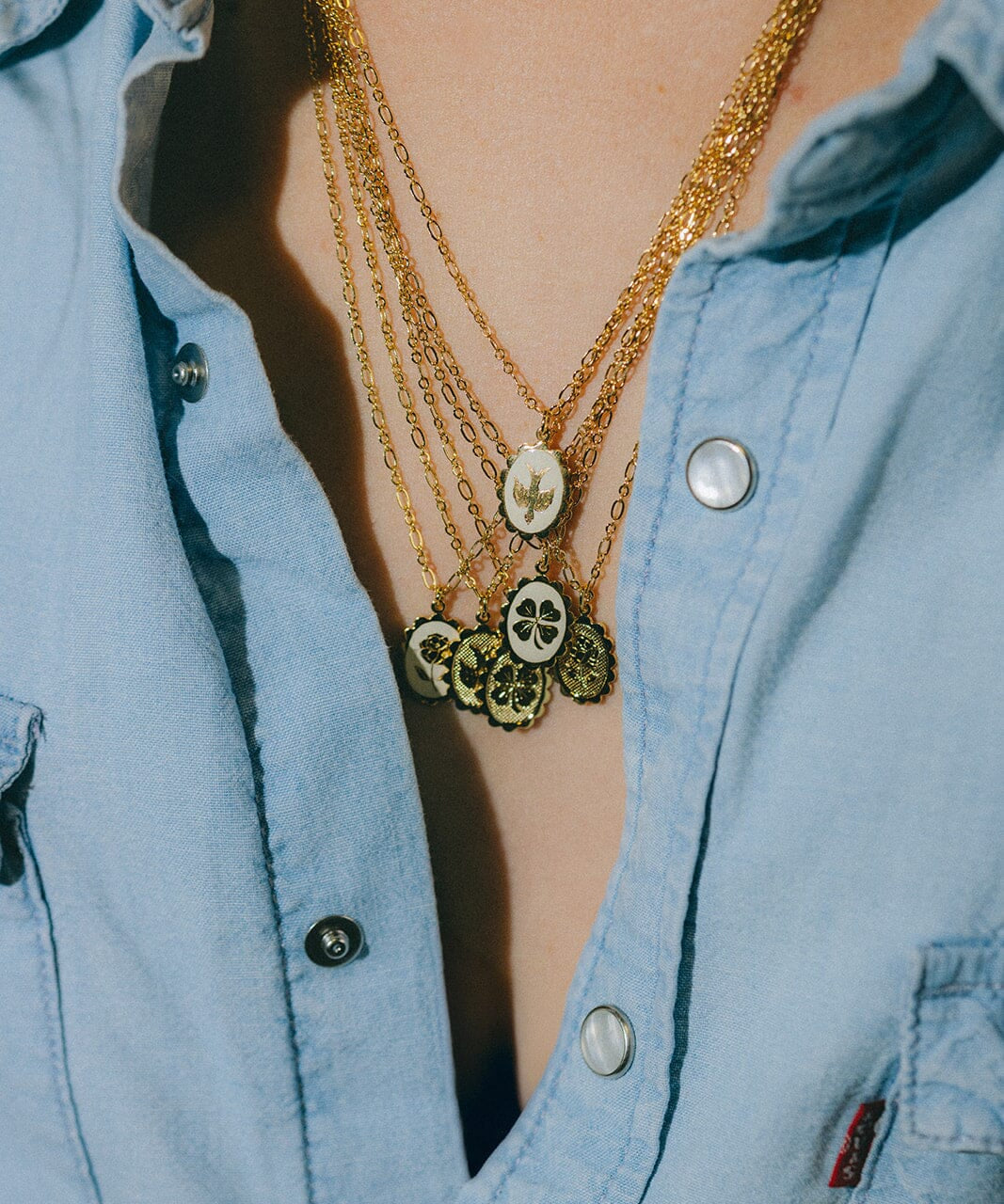 Collier Thémis Colombe Or Colliers Monsieur Simone