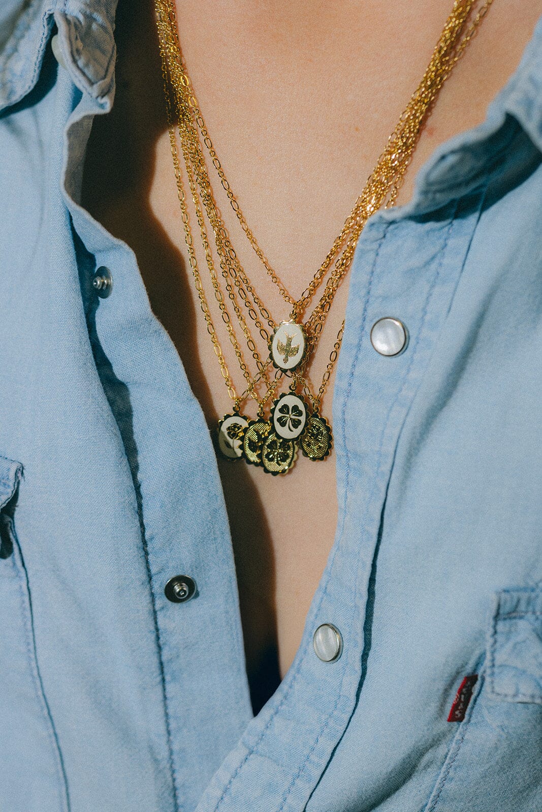 Collier Thémis Colombe Or Colliers Monsieur Simone