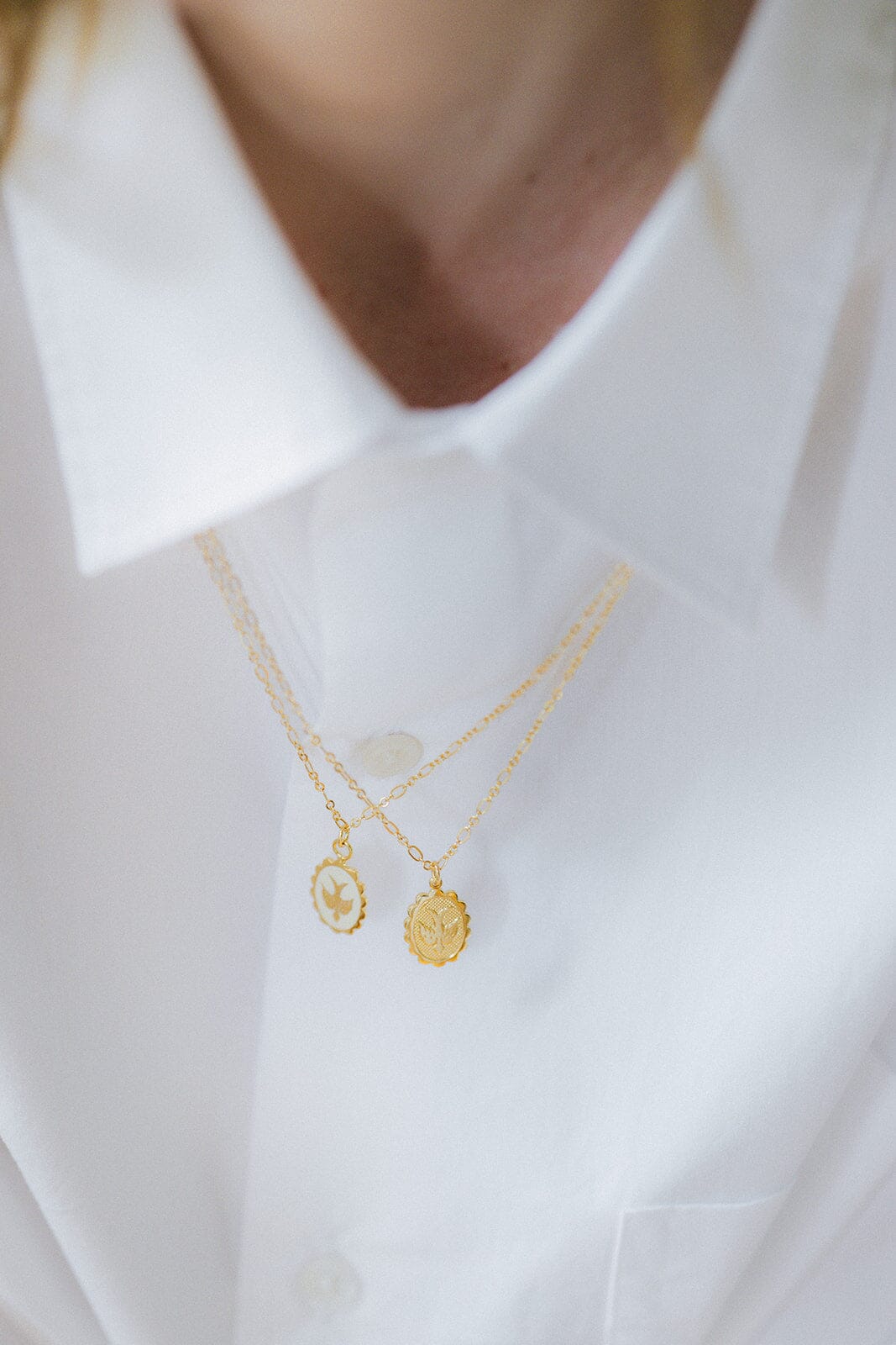 Collier Thémis Colombe Or Colliers Monsieur Simone