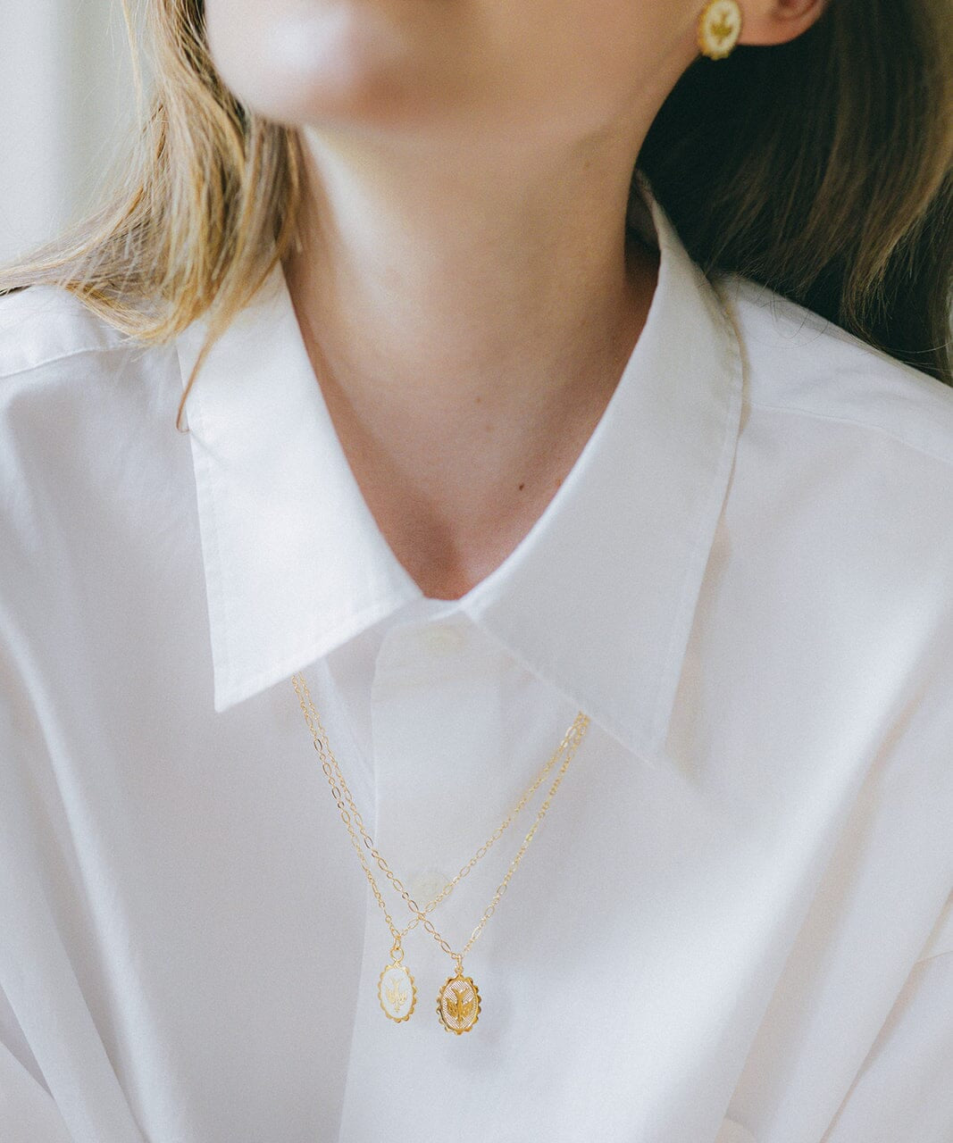 Collier Thémis Colombe Or Colliers Monsieur Simone