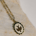 Collier Thémis Colombe Or Ivoire Colliers Monsieur Simone