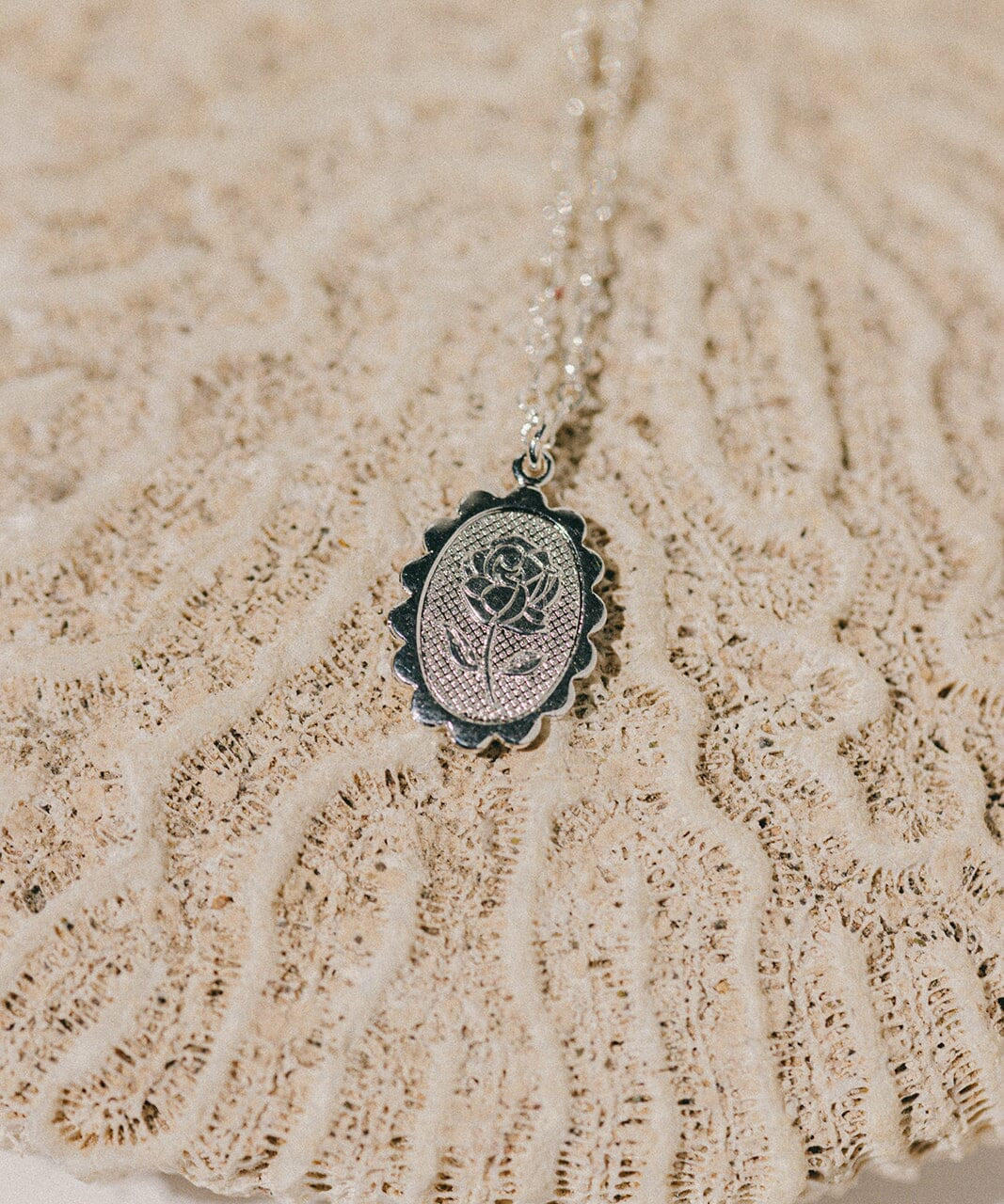 Collier Thémis Fleur Argent Colliers Monsieur Simone