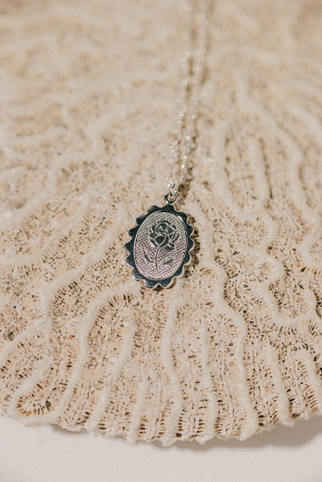 Collier Thémis Fleur Argent Colliers Monsieur Simone