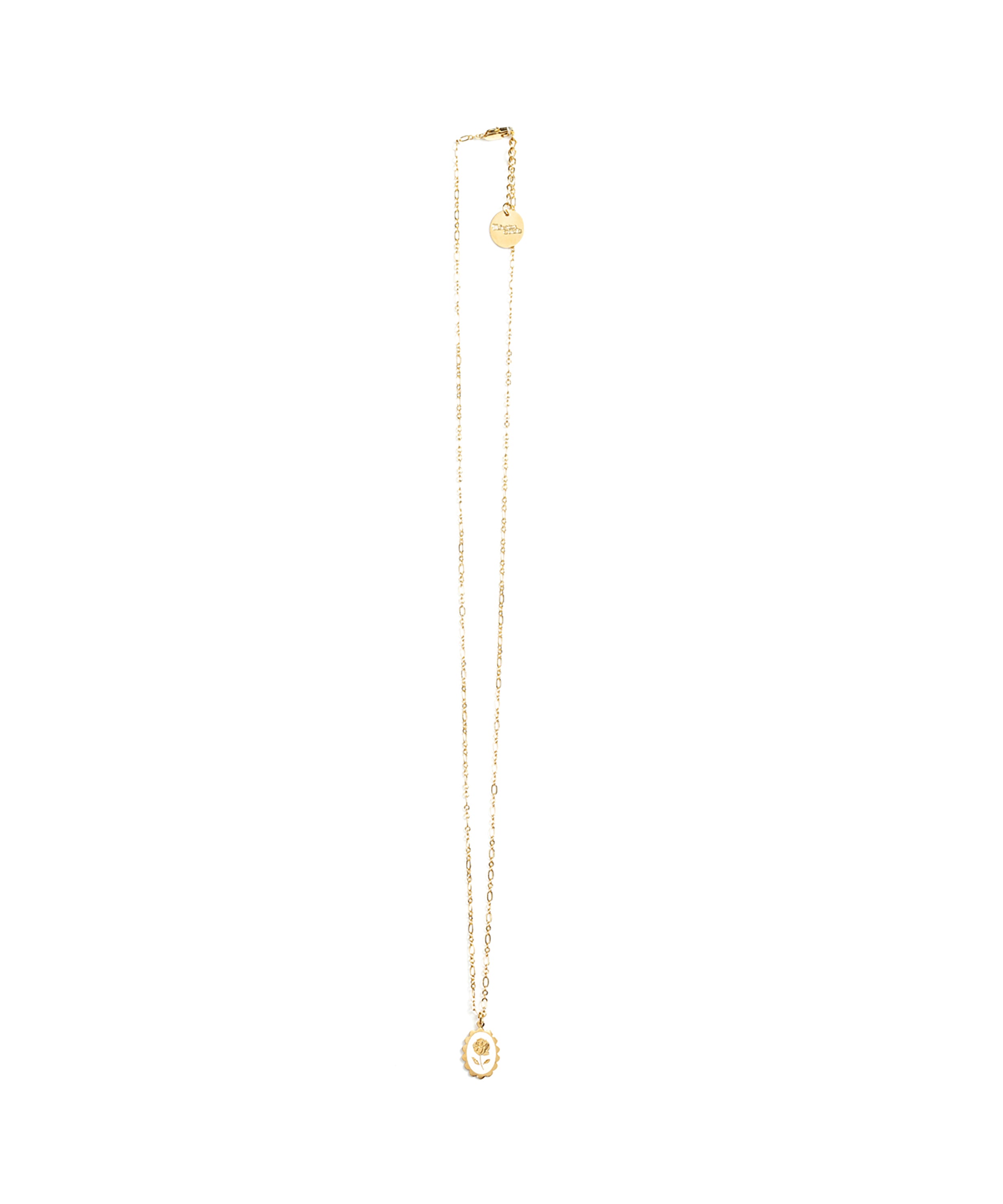 Collier Thémis Fleur Or Ivoire Colliers Monsieur Simone