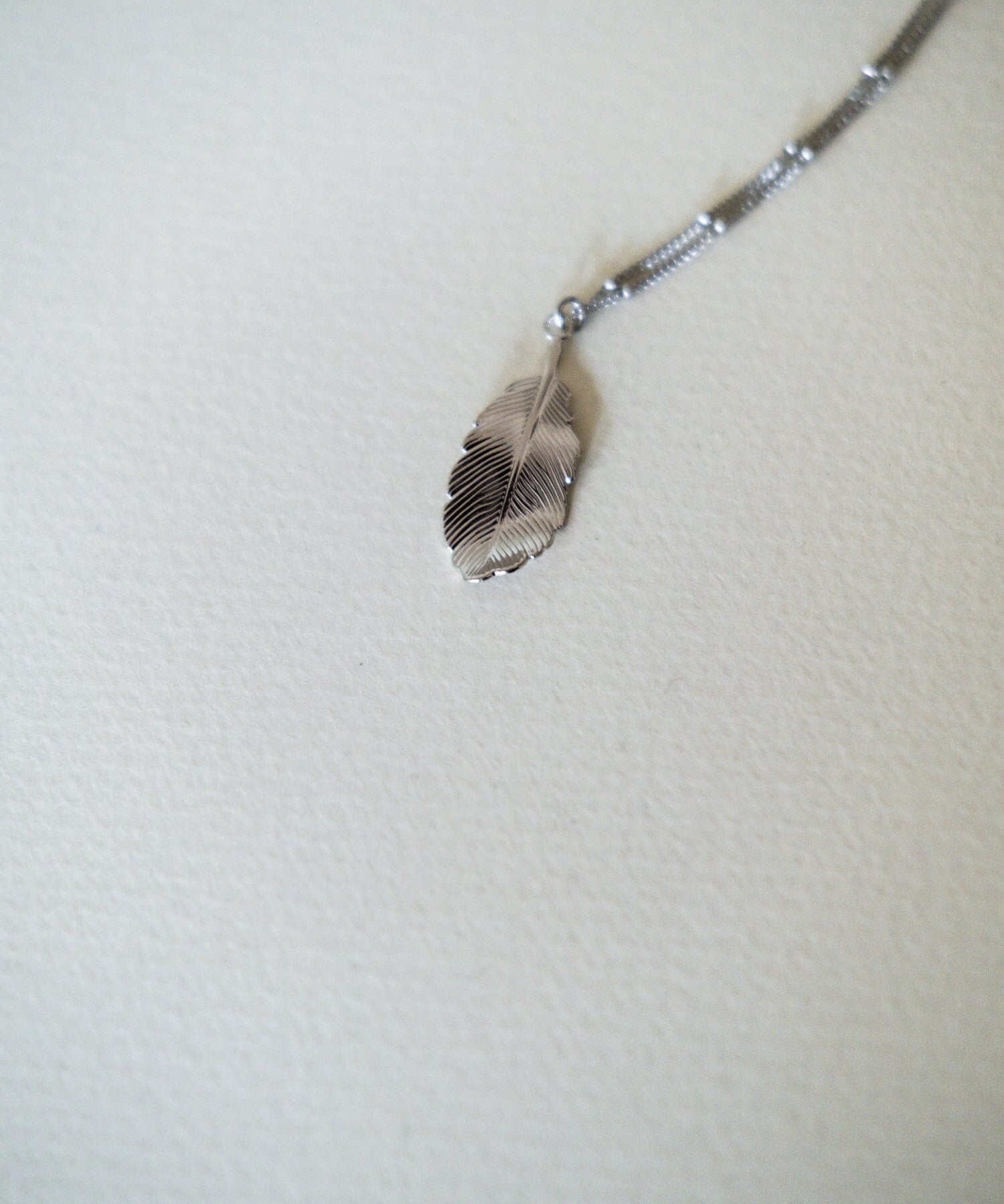 Collier Zéphyr Argent Feuille Colliers Monsieur Simone
