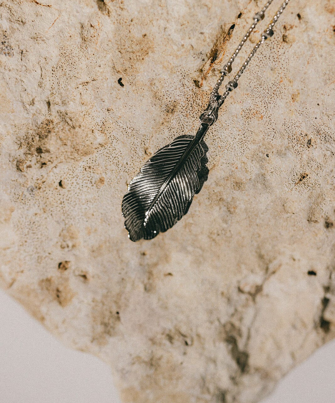 Collier Zéphyr Argent Feuille Colliers Monsieur Simone