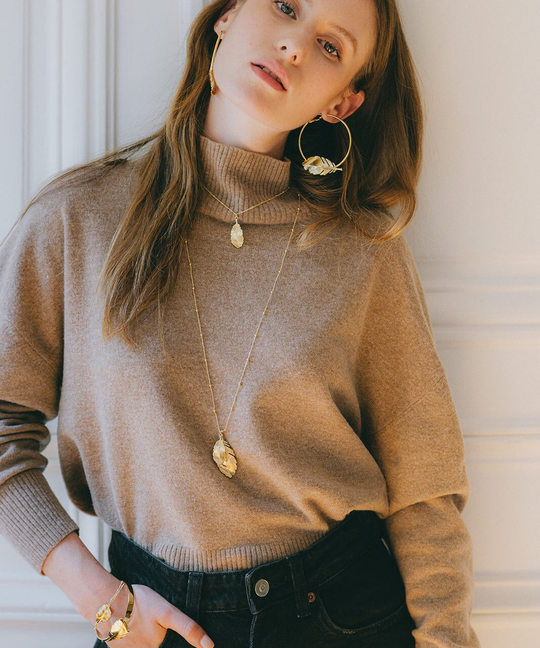 Collier Zéphyr Argent Feuille Colliers Monsieur Simone