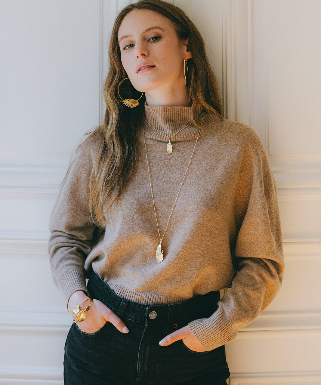 Collier Zéphyr Argent Feuille Colliers Monsieur Simone