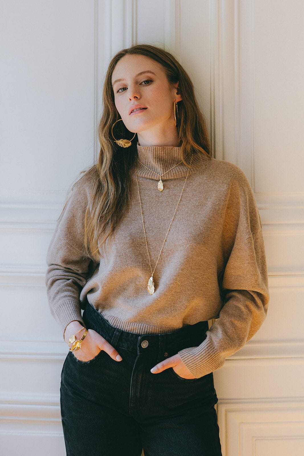 Collier Zéphyr Argent Feuille Colliers Monsieur Simone