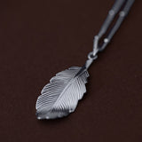 Collier Zéphyr Argent Feuille Colliers Monsieur Simone