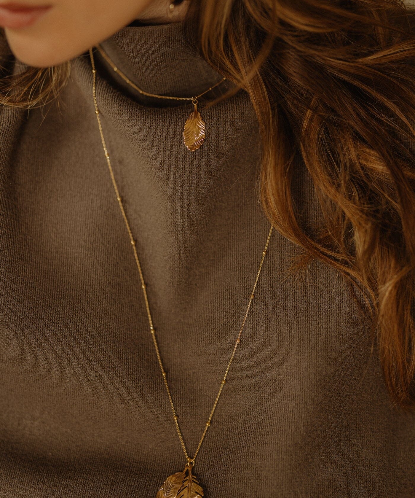 Collier Zéphyr Argent Feuille Colliers Monsieur Simone