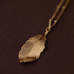 Collier Zéphyr Or Feuille Colliers Monsieur Simone
