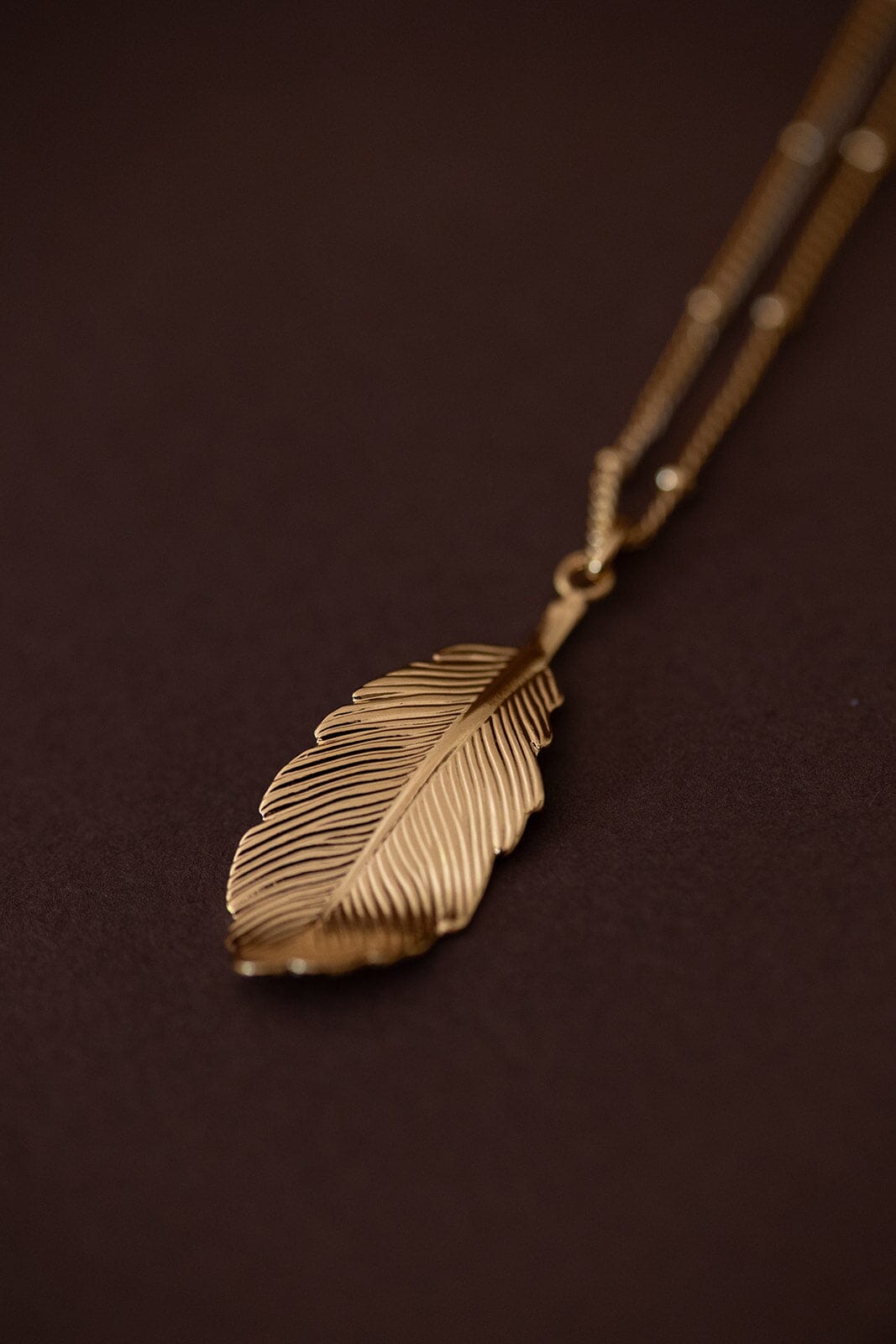 Collier Zéphyr Or Feuille Colliers Monsieur Simone