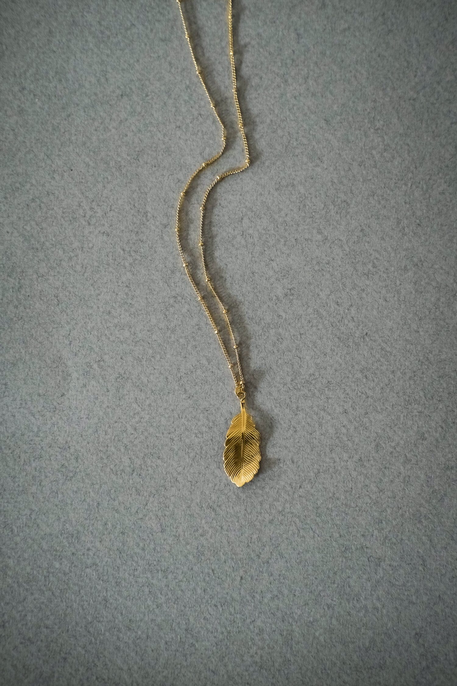 Collier Zéphyr Or Feuille Colliers Monsieur Simone