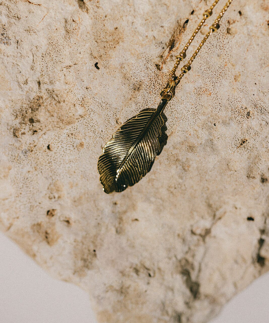 Collier Zéphyr Or Feuille Colliers Monsieur Simone