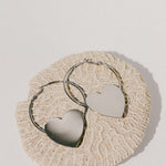 Créoles Aphrodite Argent Coeur Boucles d'Oreilles Monsieur Simone